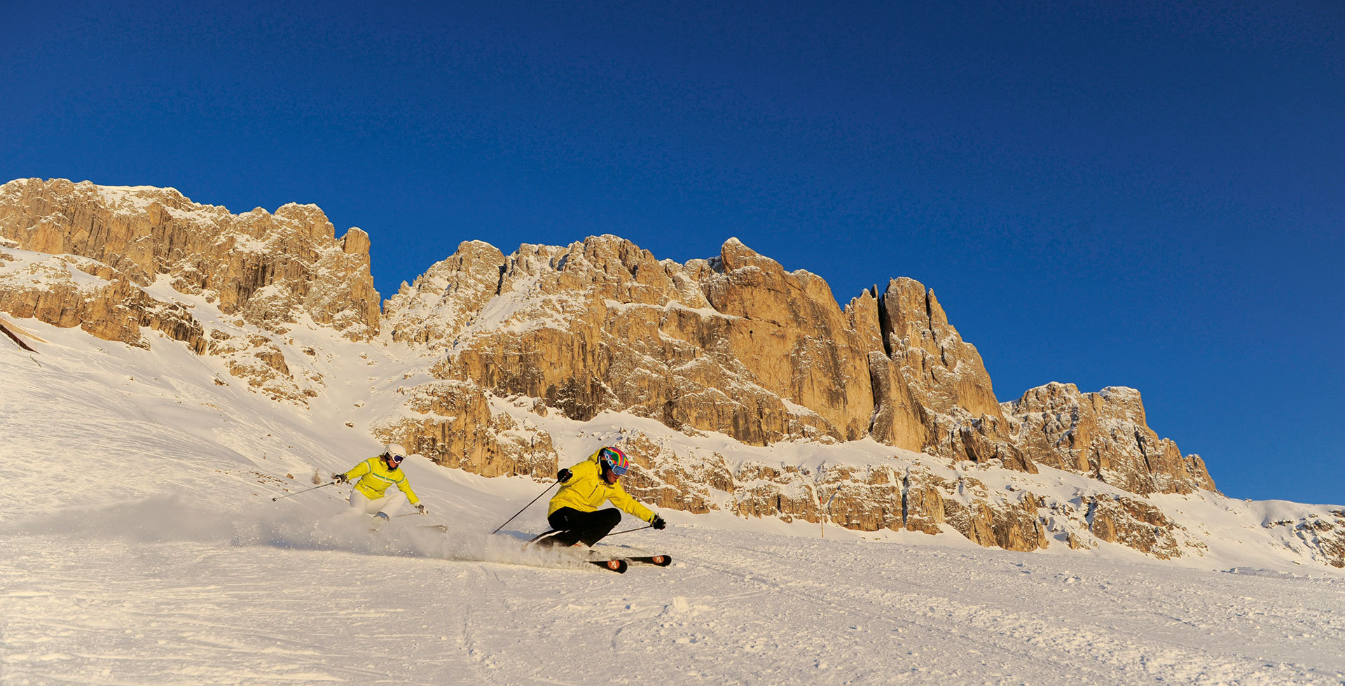Skiing in the heart of the Dolomites