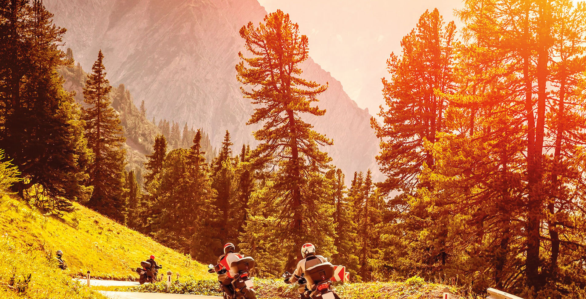Motorradtouren in den Dolomiten