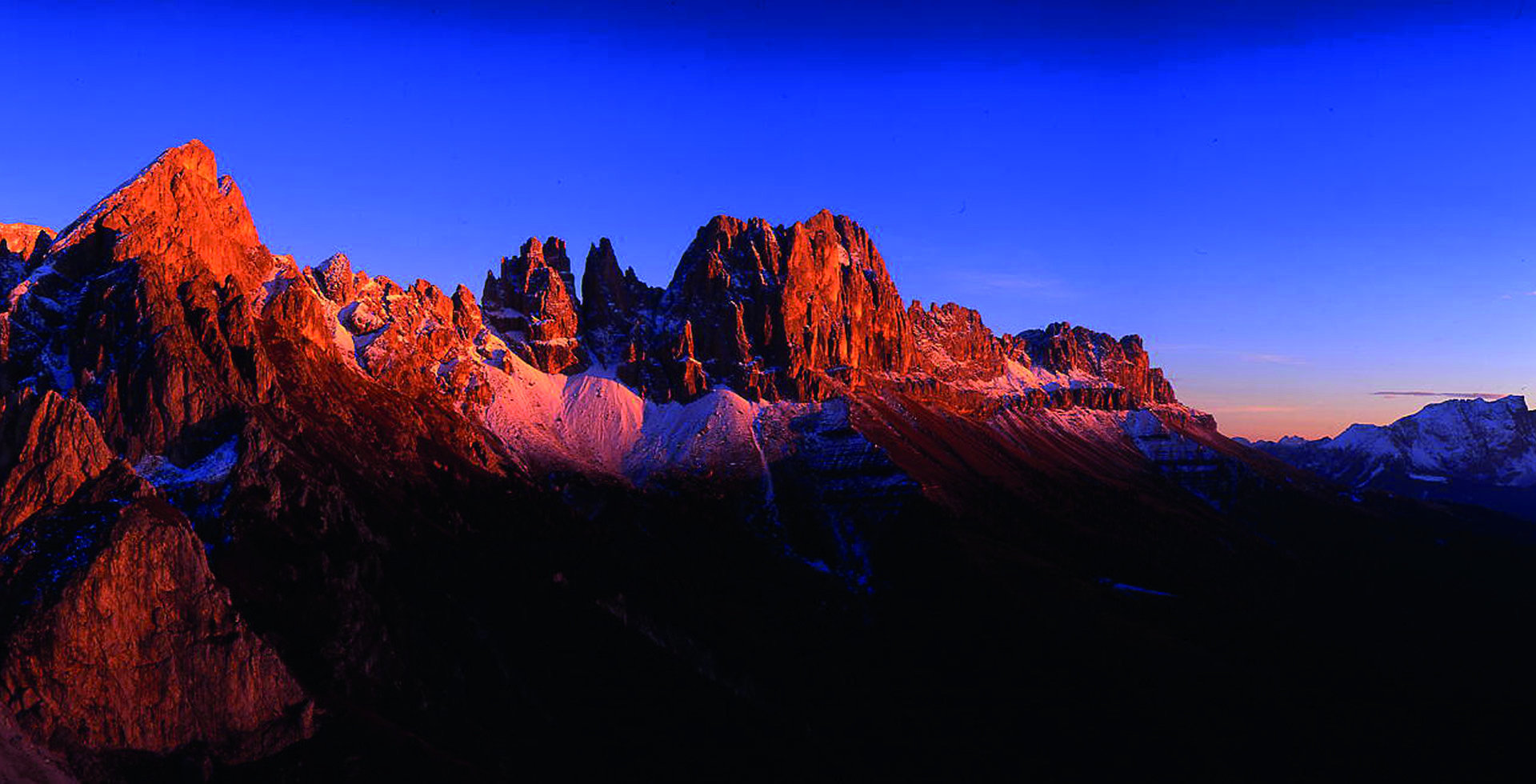 Winter in the mountains Catinaccio Nova Levante