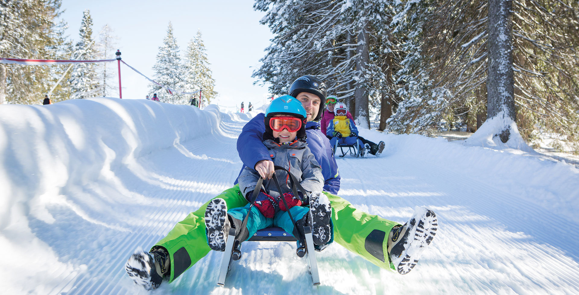 Tobogganing in South Tyrol