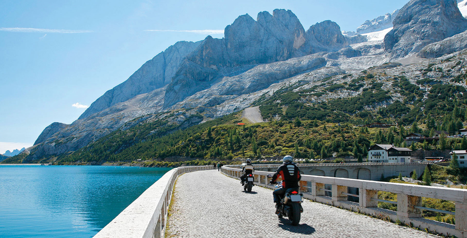 Bikers on Tour Dolomite passes