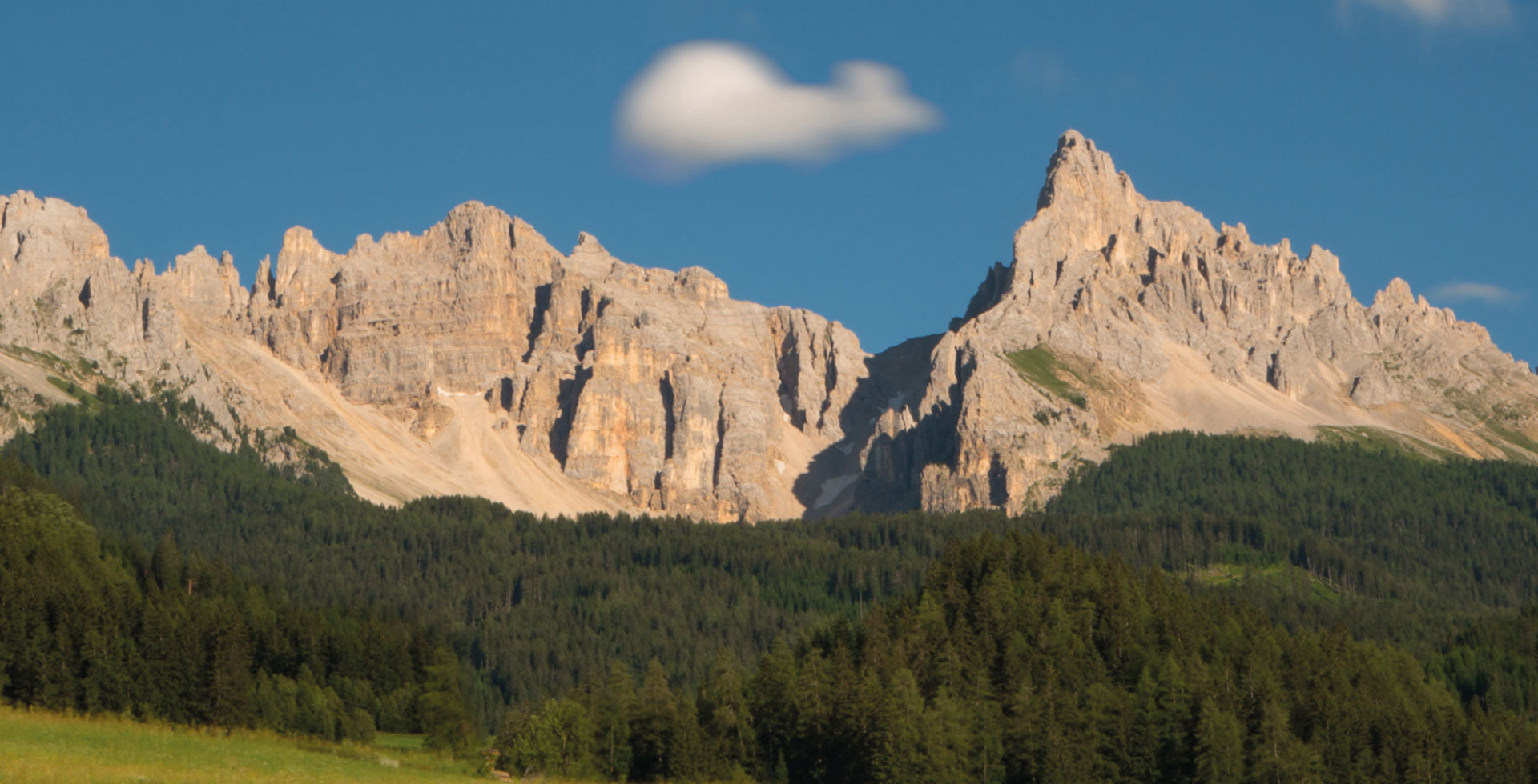 Fixed rope routes in the Val d’Ega Dolomites